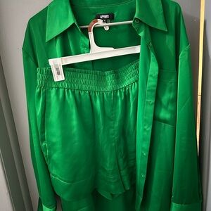 Apparis Emerald silk  Ensemble